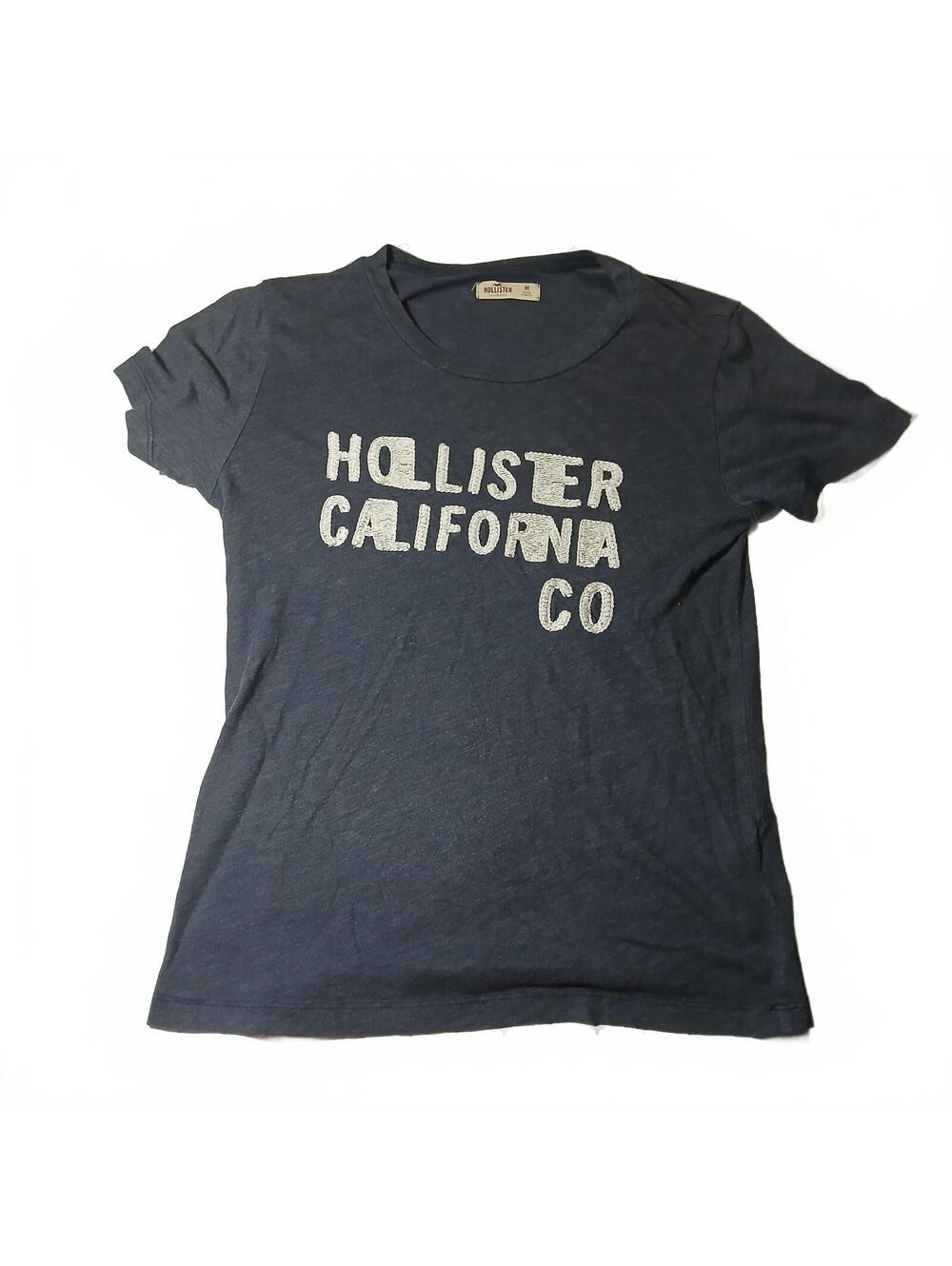 Hollister California Co Navy Graphic T Shirt Womens Medium Casual Top